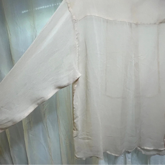 Sheer asos design light peach colored large blouse - Picture 13 of 13